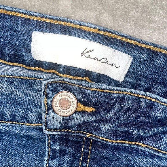 KanCan Ankle Cropped Distressed Hem Jeans Size 13/30 - Picture 6 of 11